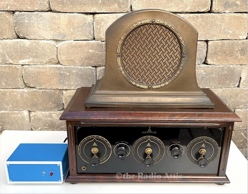 Apex Super 5 (1925) w/RCA 100-A Speaker & Power Supply