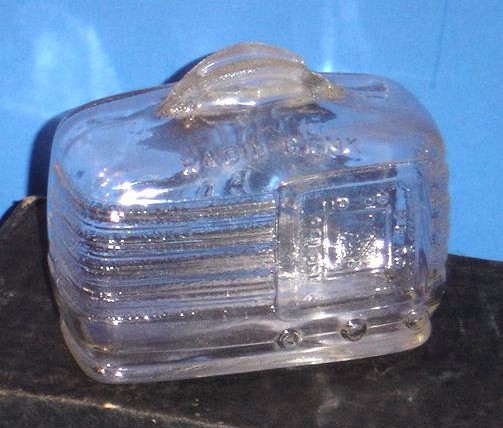 Depression Era Glass Radio Bank