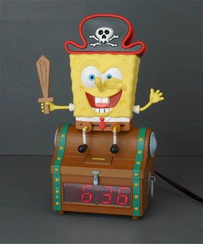 Sponge Bob Squarepants Treasure Chest Clock Radio