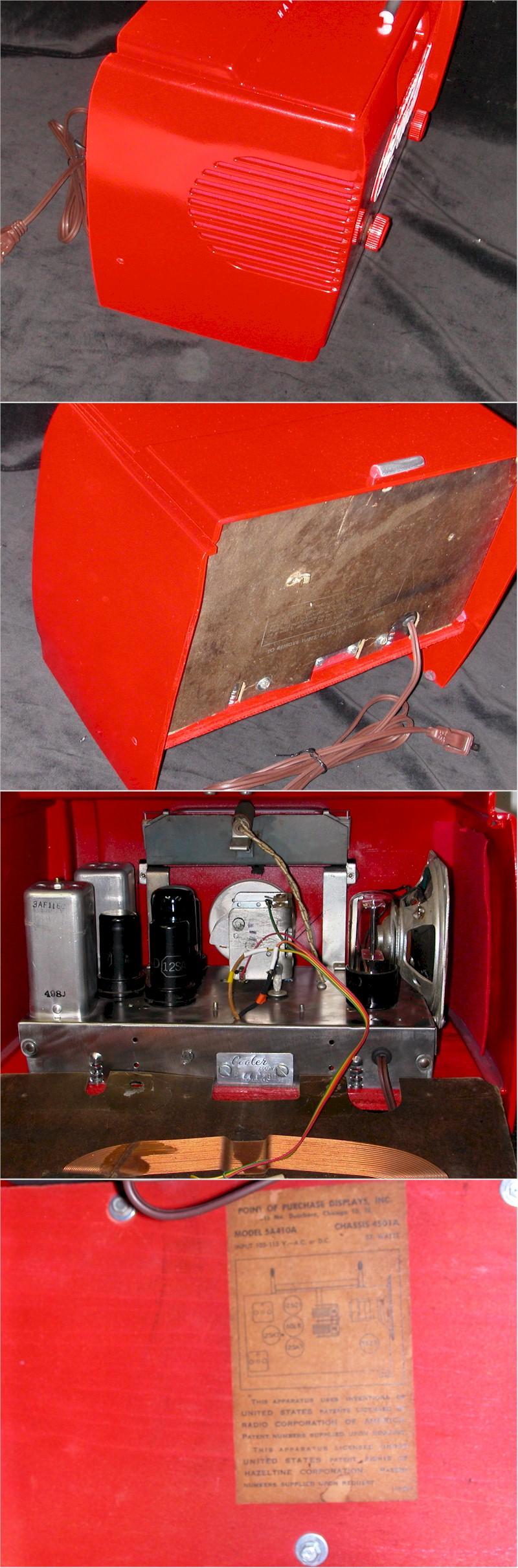 Coca-Cola Cooler Radio 5A410A (1949)