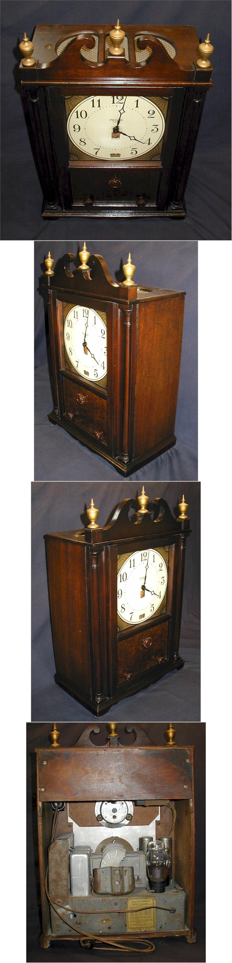 Philco 551 "Colonial" Mantle Clock/Radio (1932)