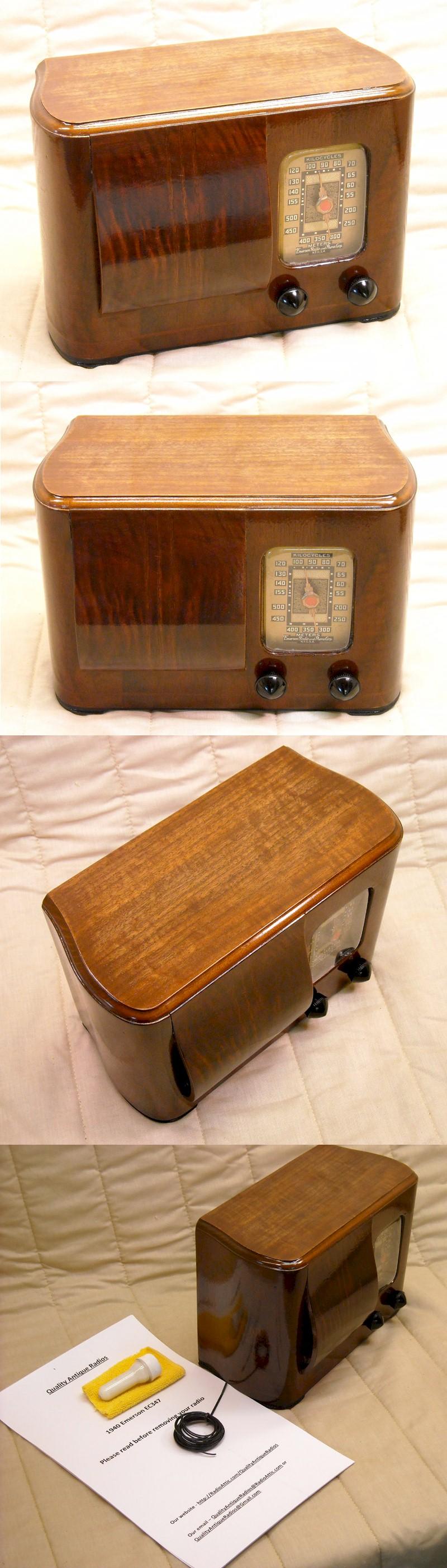 Emerson EC347 w/Ingraham Cabinet (1940)