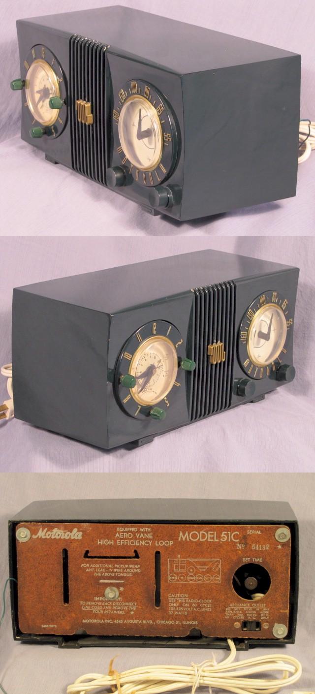 Motorola 51C Clock Radio (1950?)