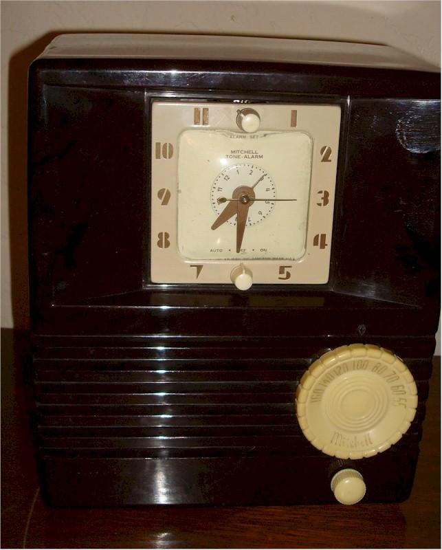 Mitchell 1268B "Tone Alarm" Clock Radio (1951)