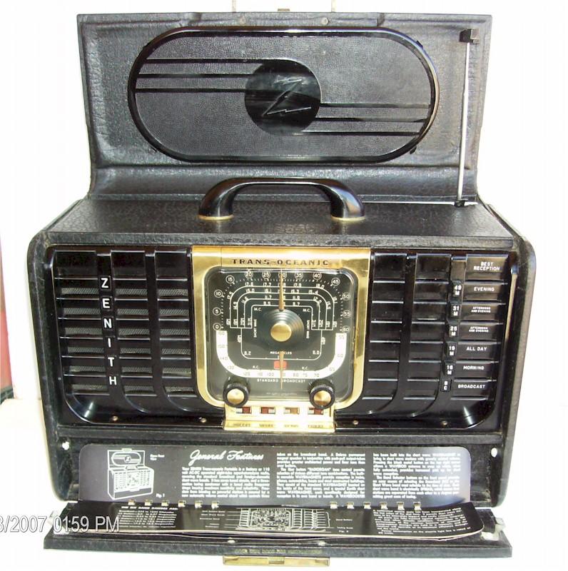 Zenith 8G005TZ1Y Trans-Oceanic (1948)