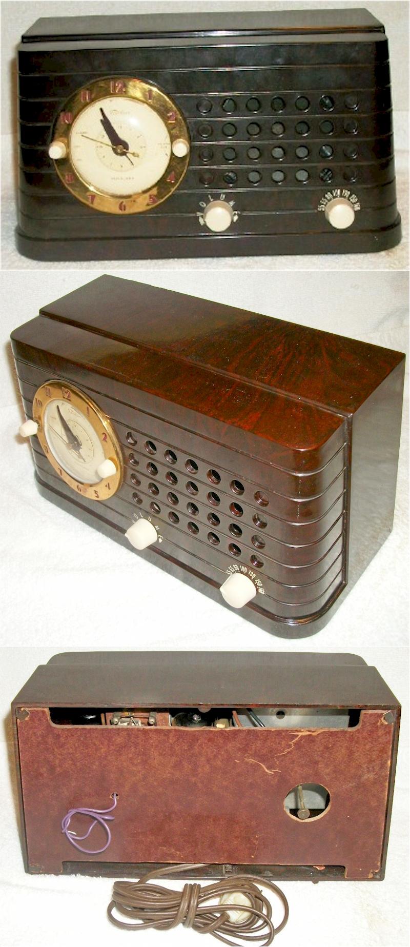 Telechron 8H59 Musalarm Clock Radio (1948)