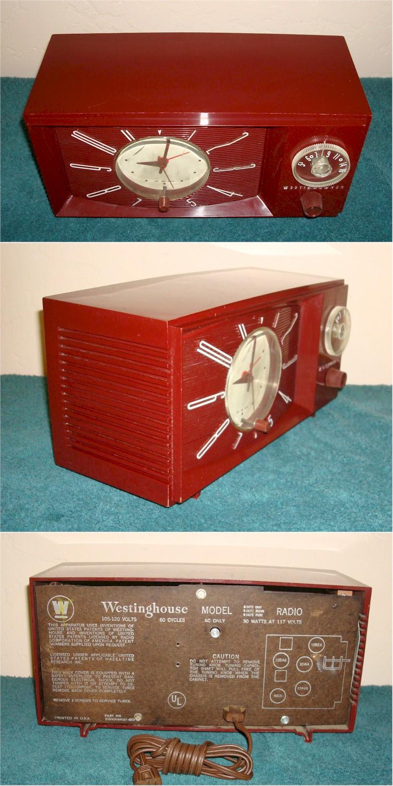 Westinghouse M542TS Clock Radio (1958)