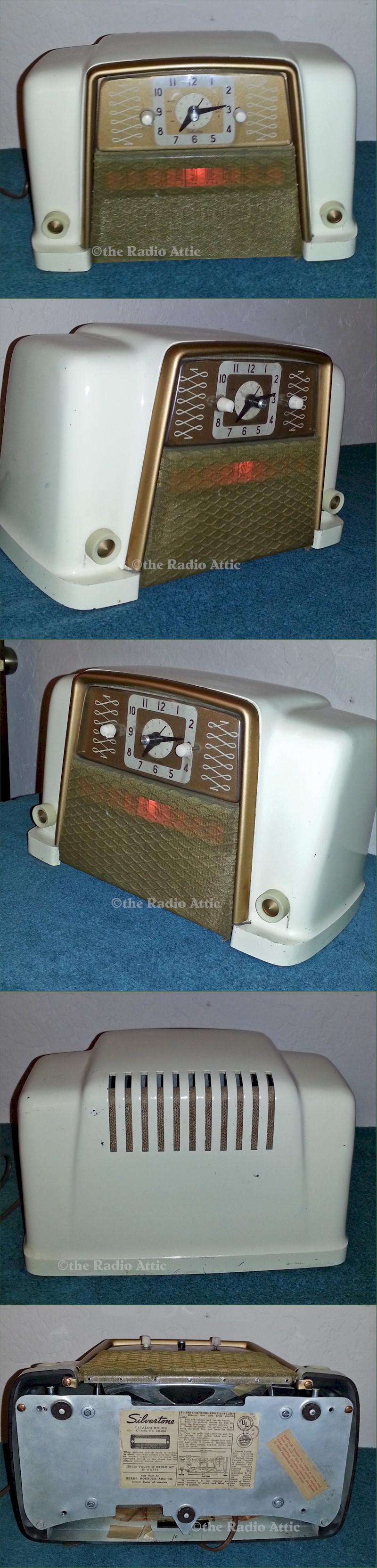 Silvertone 8011 Clock Radio (1948)