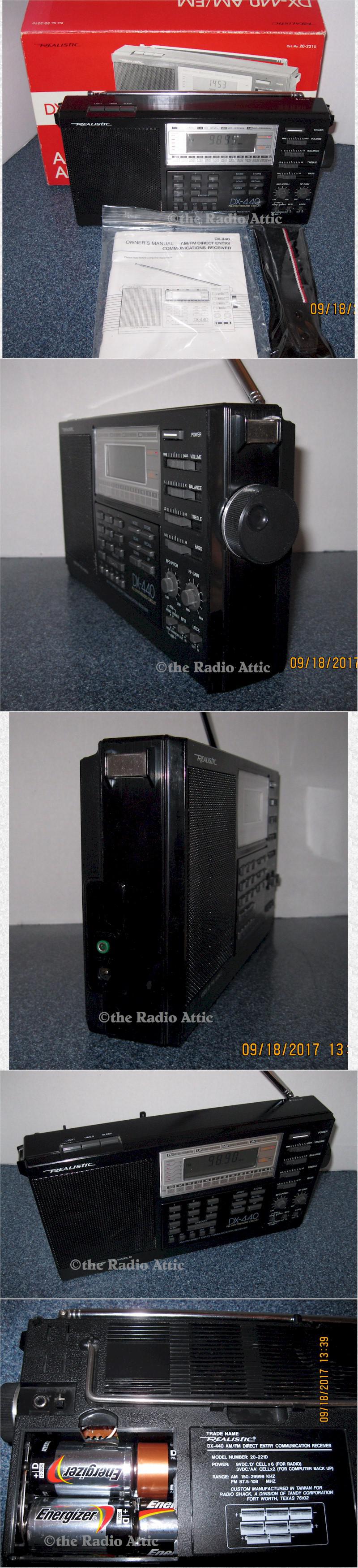 Realistic DX-440 AM/FM/SW Portable