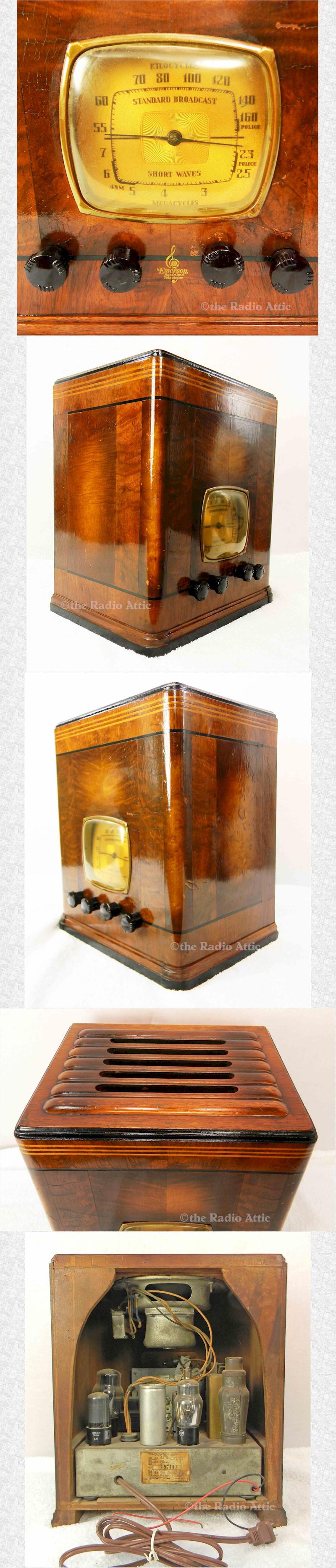 Emerson 141 w/Ingraham Cabinet (1937)