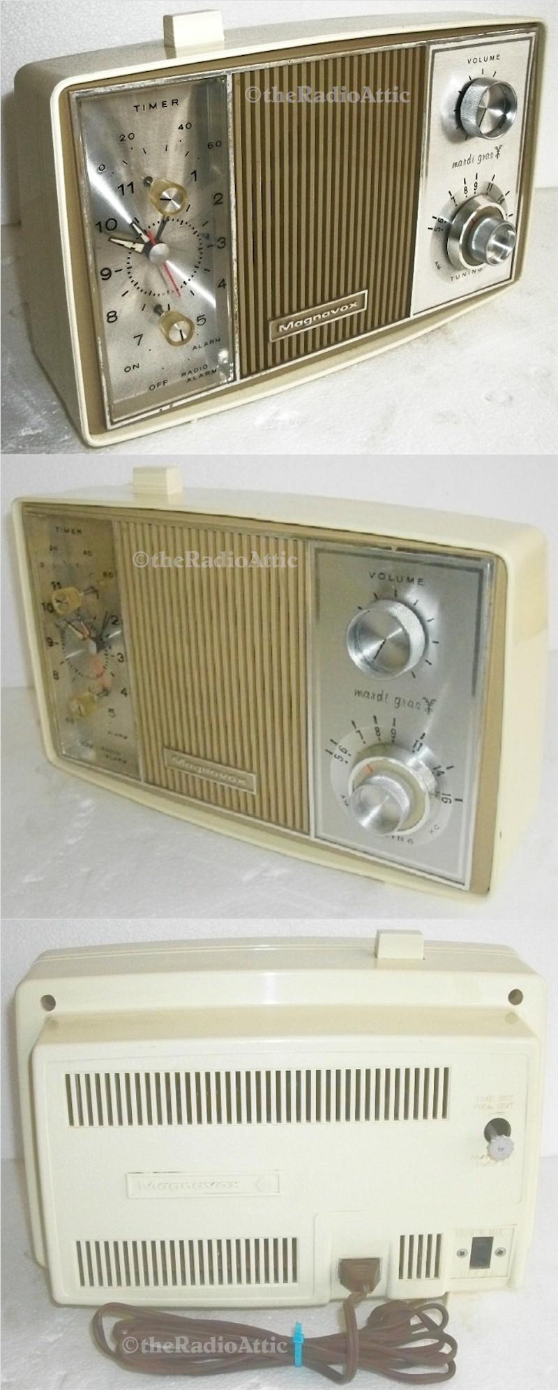 Magnavox Mardi Gras Clock Radio (1960s)