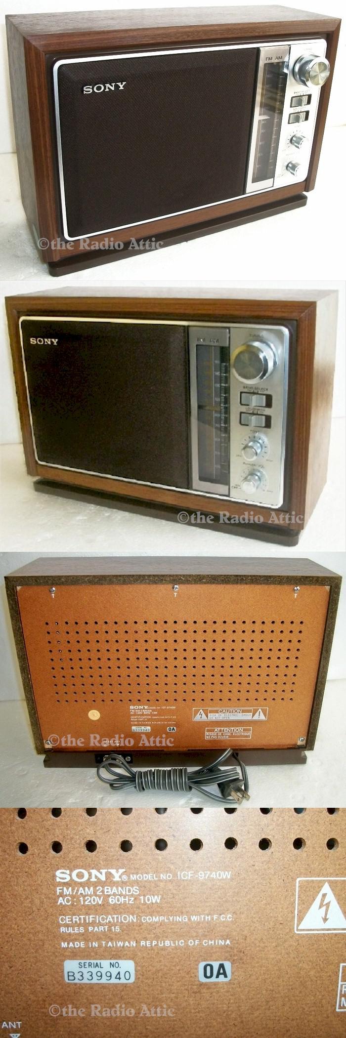 Sony ICF-9740W AM/FM (1978)