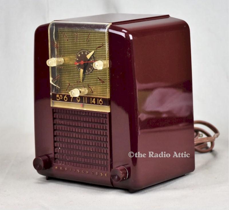 Westinghouse H397T5 Clock Radio (1954)