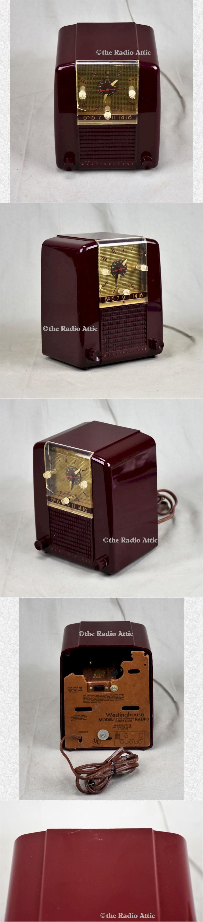 Westinghouse H397T5 Clock Radio (1954)