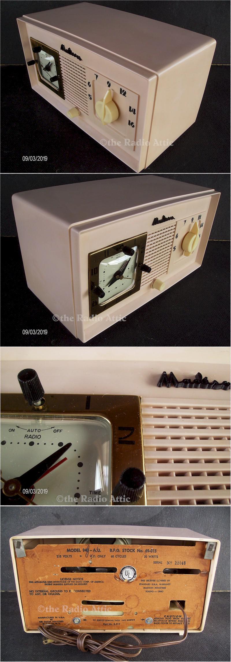 Madison 940AU Clock Radio