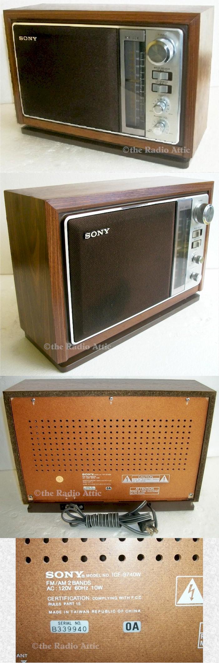 Sony ICF-9740W AM/FM (1978)