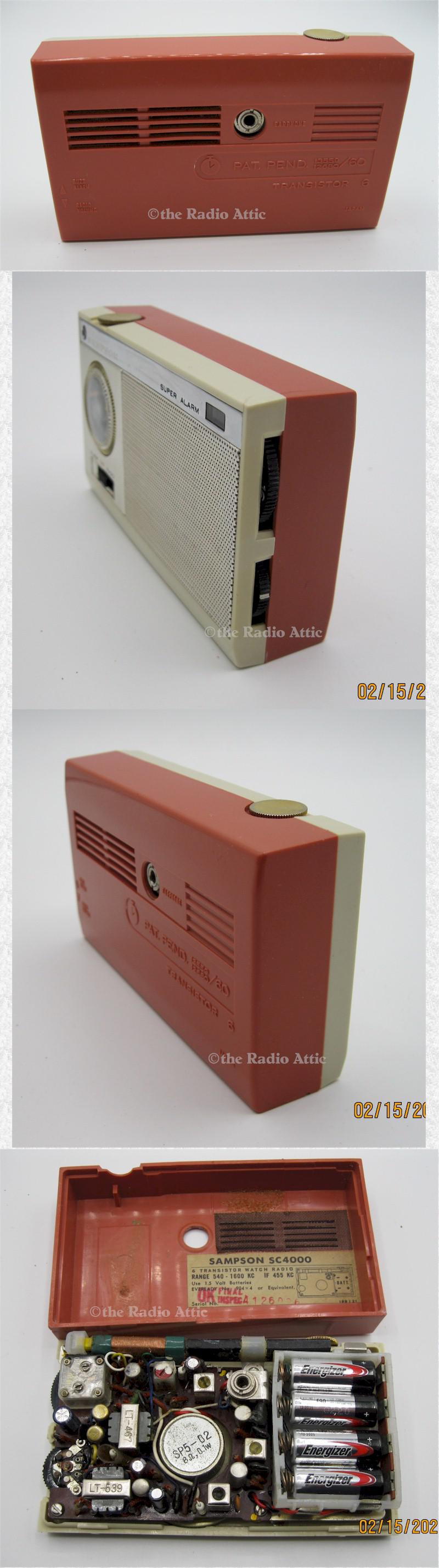 Sampson SC4000 AM/Clock Radio (1961/62)